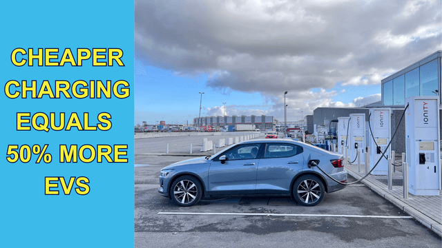 Cheaper Charging Equals 50% more EVs